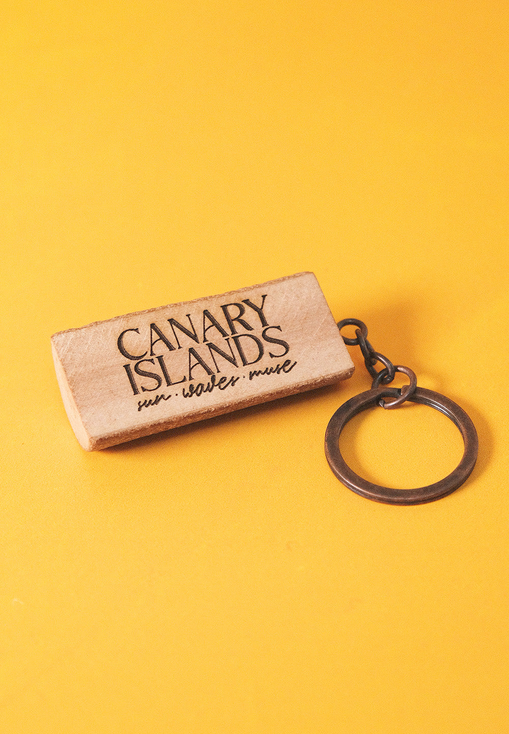 Llavero de madera: Canary Islands