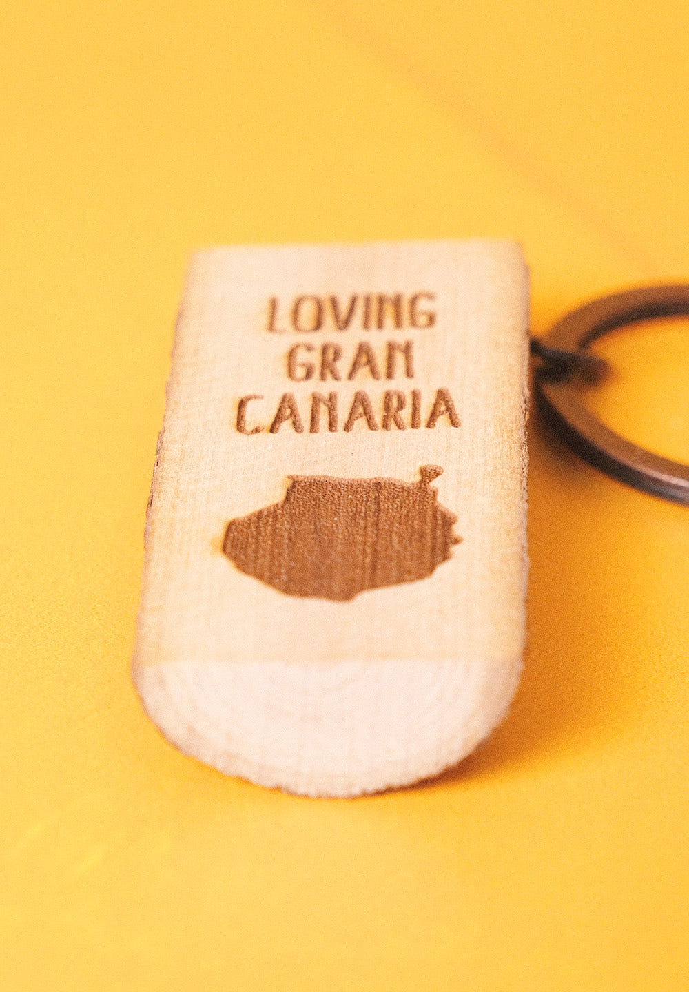 Llavero de madera: Loving Tenerife