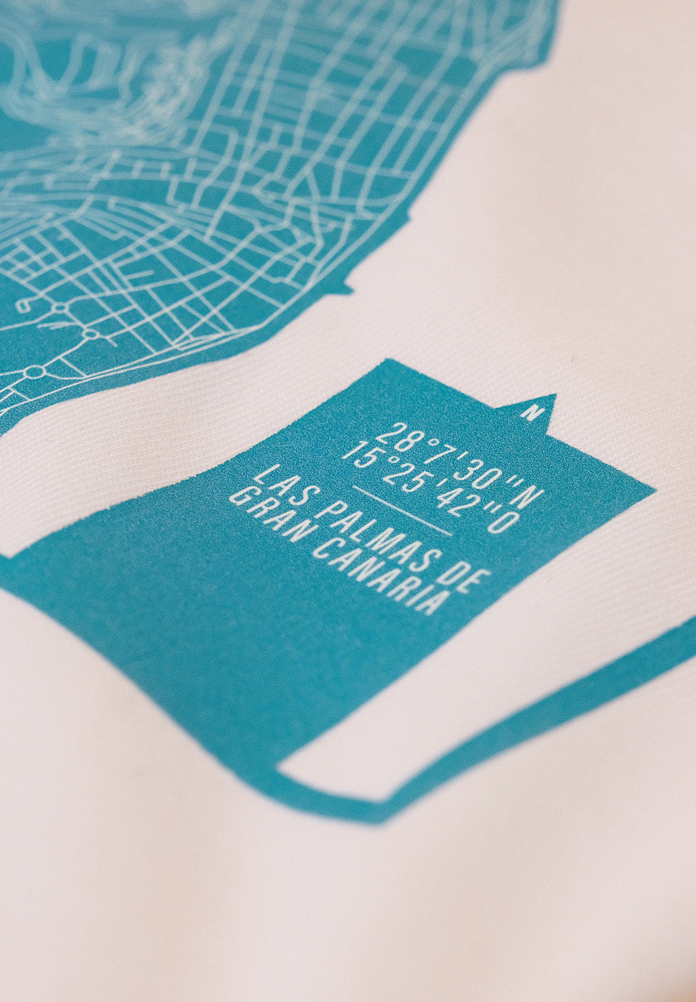 Camiseta eco: Mapa de Las Palmas de Gran Canaria