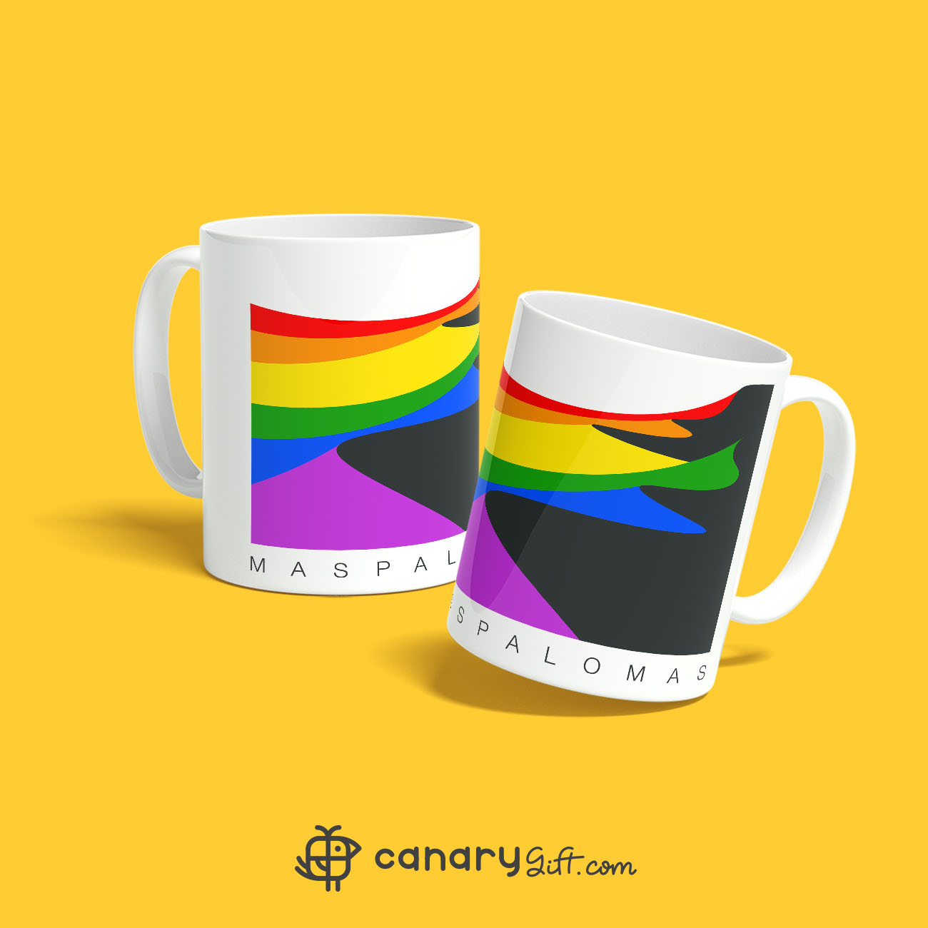 Taza multicolor de las Dunas de Maspalomas