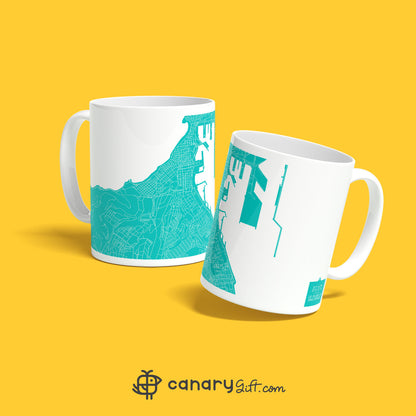 Las Palmas de Gran Canaria Map Mug