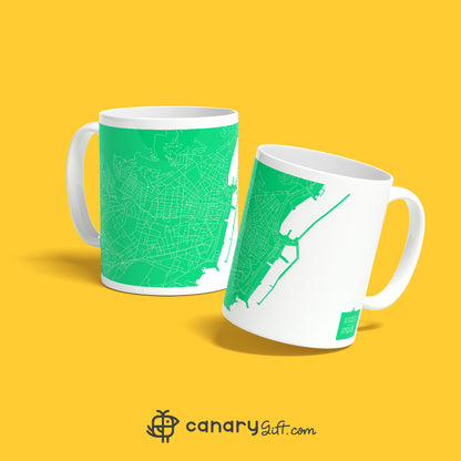 Santa Cruz de Tenerife Map Mug