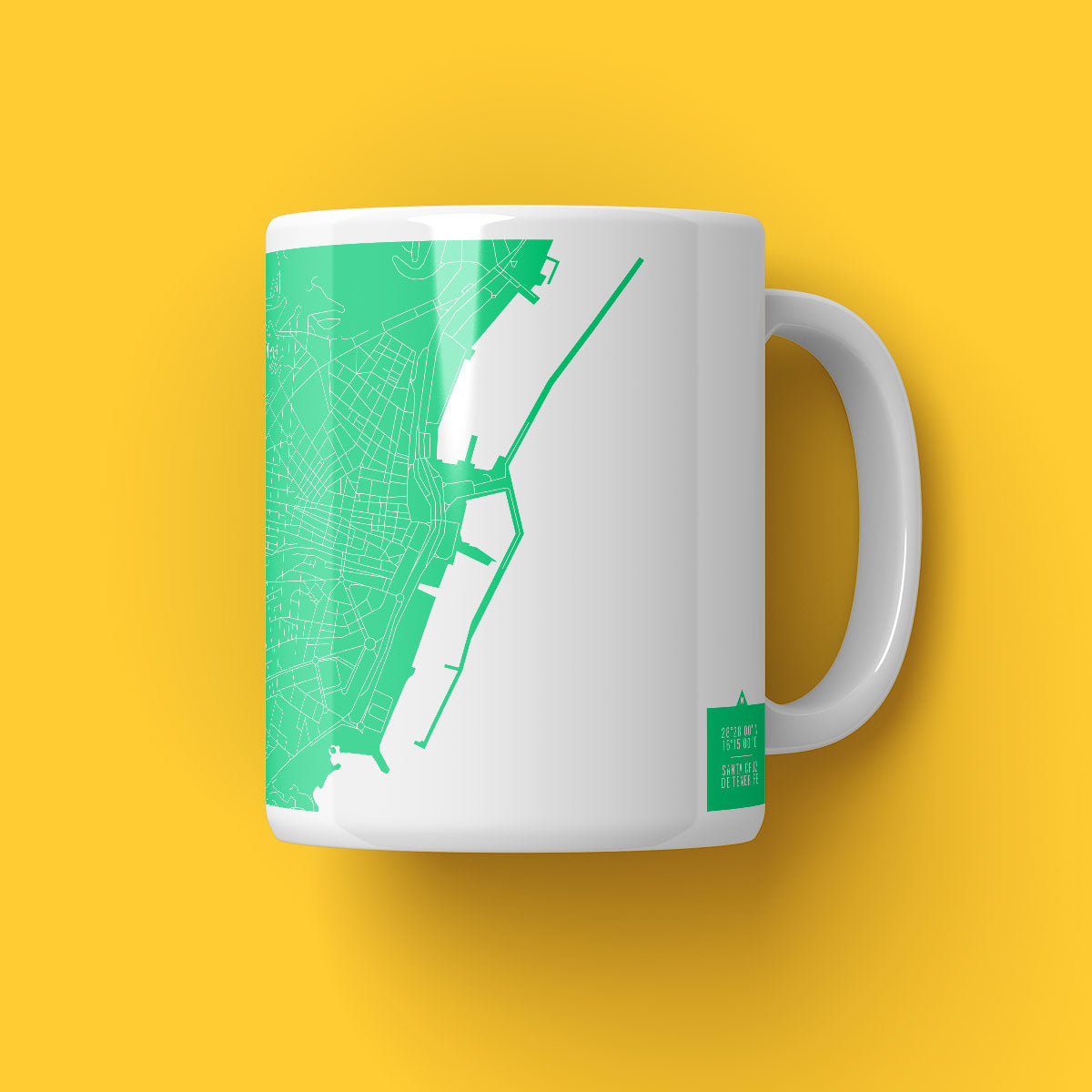 Santa Cruz de Tenerife Map Mug