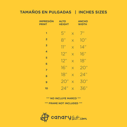 Impresión del mapa de Las Palmas de Gran Canaria