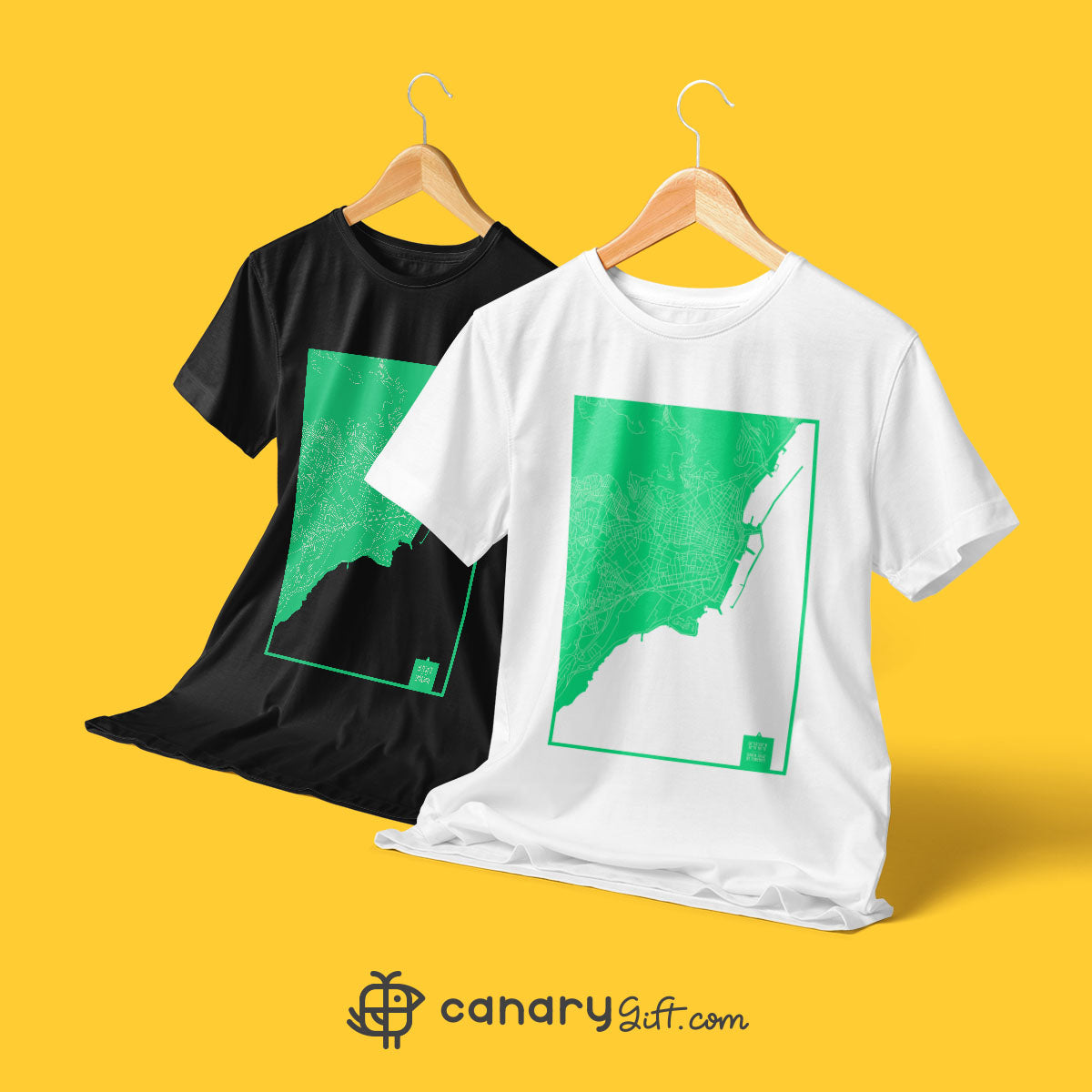 Camiseta del mapa de Santa Cruz de Tenerife