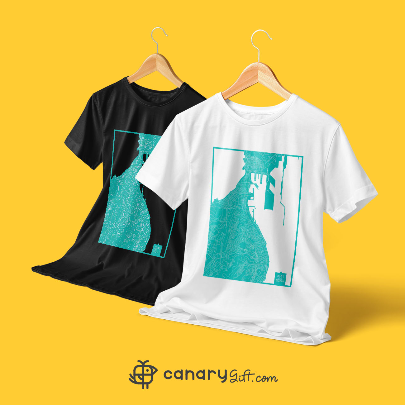 Camiseta del mapa de Las Palmas de Gran Canaria