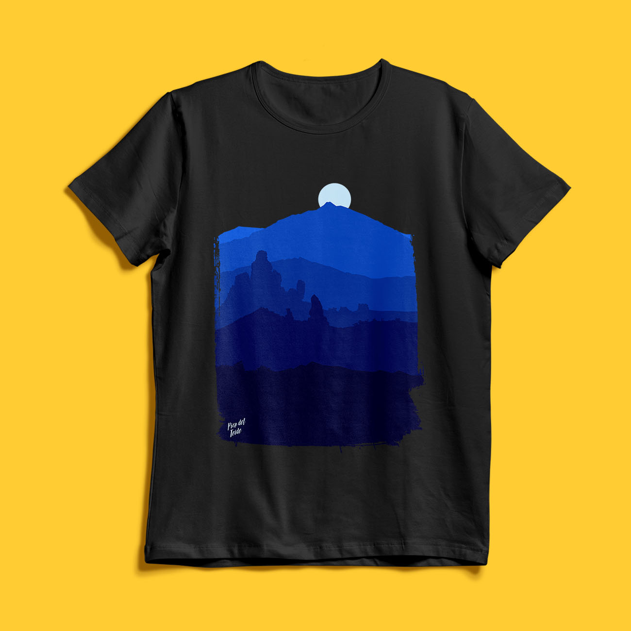 Camiseta con la silueta del pico del Teide